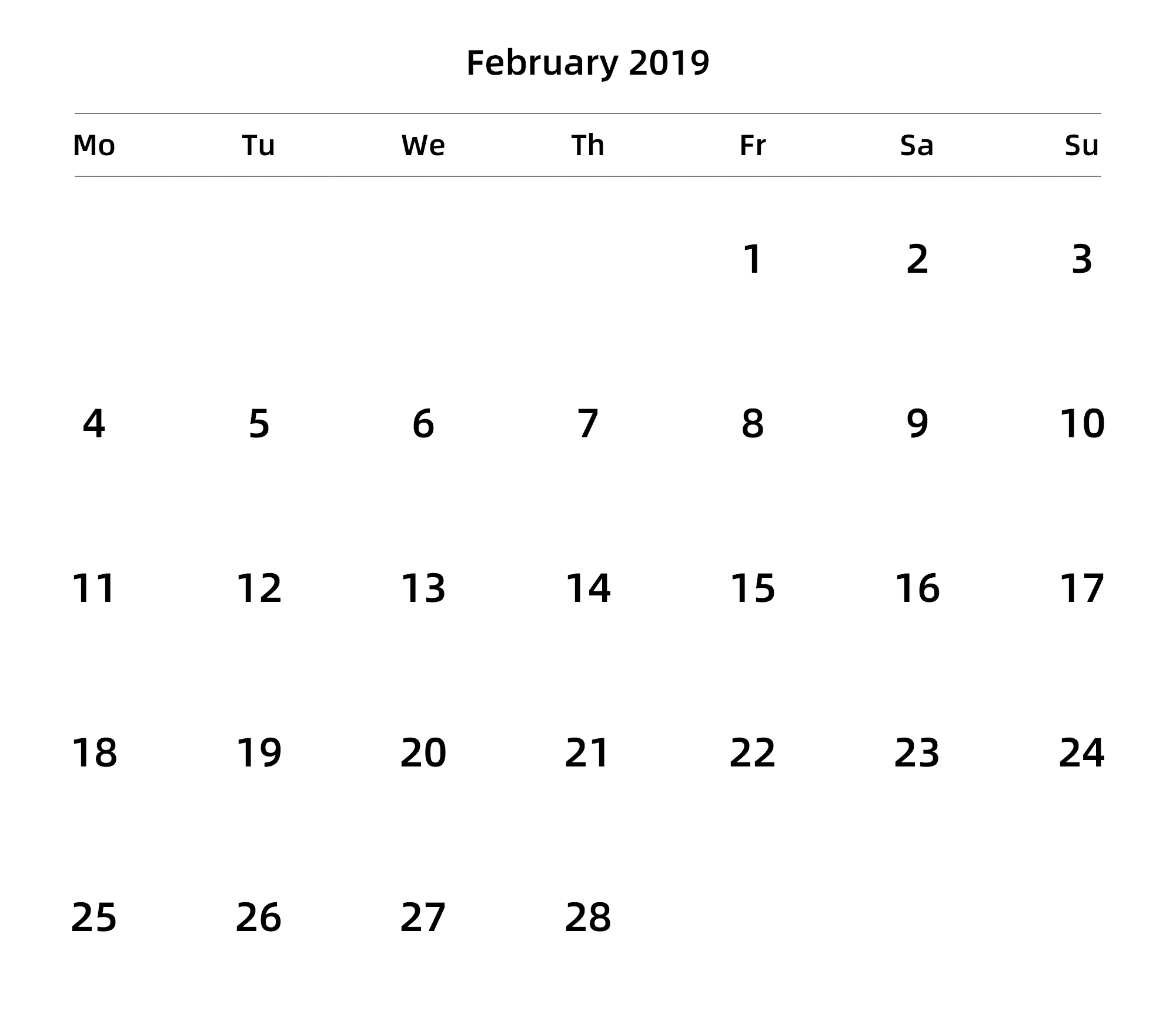 英文版 周一开始 带节假日调休安排