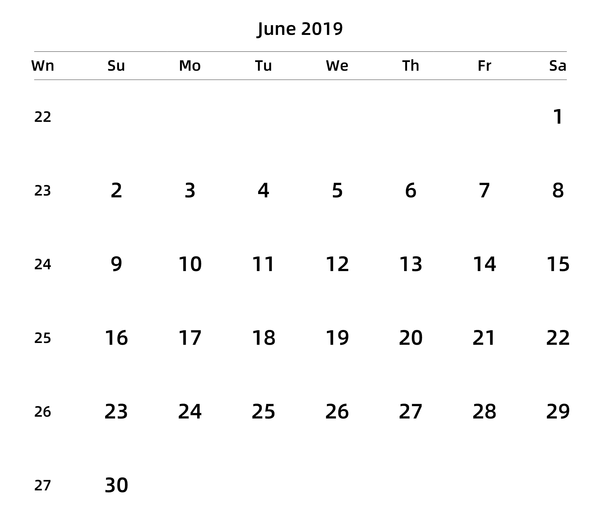 英文版 周日开始 带周数 带节假日调休安排