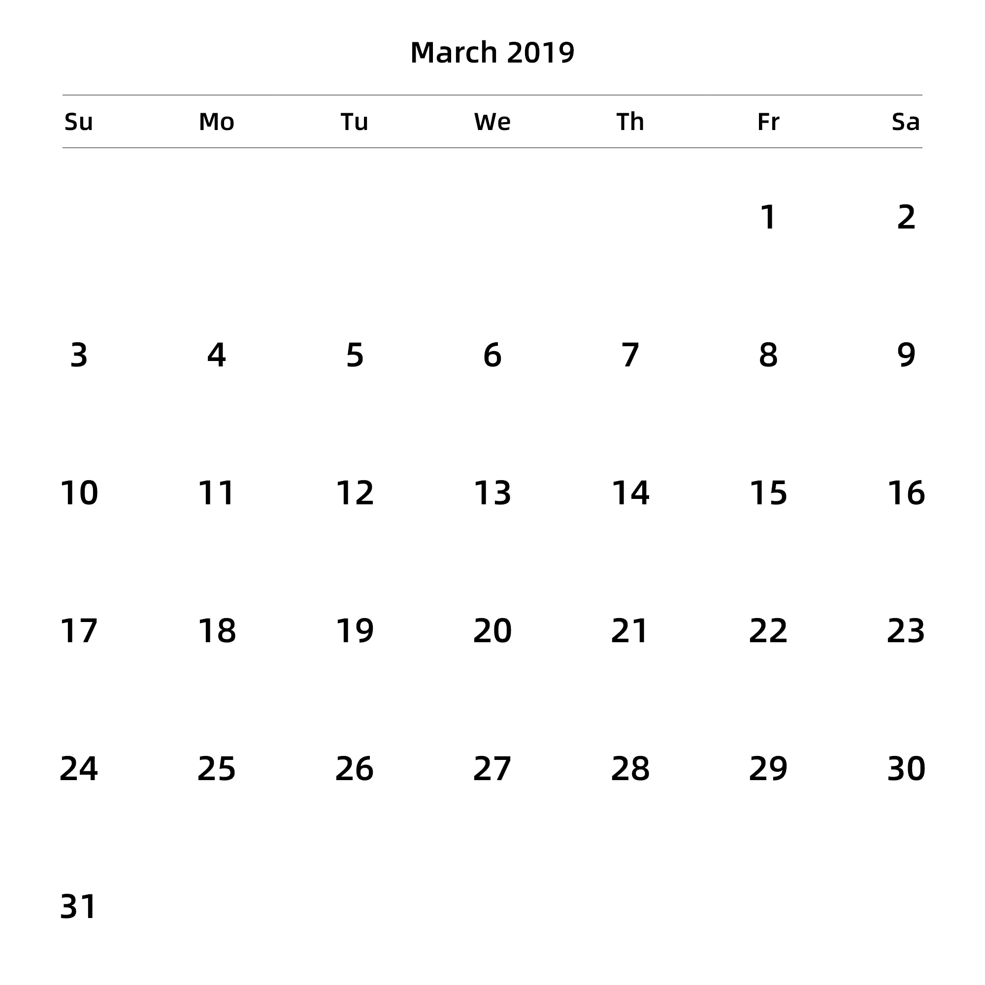 英文版 周日开始