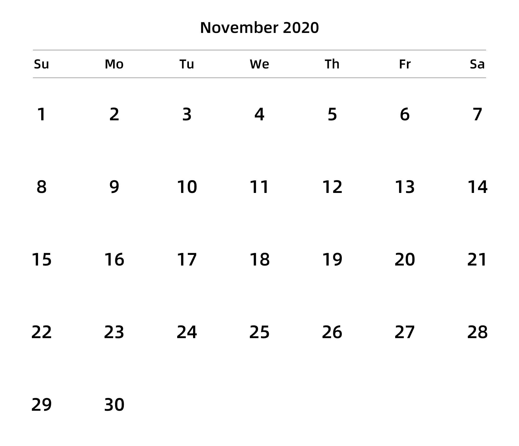英文版 周日开始