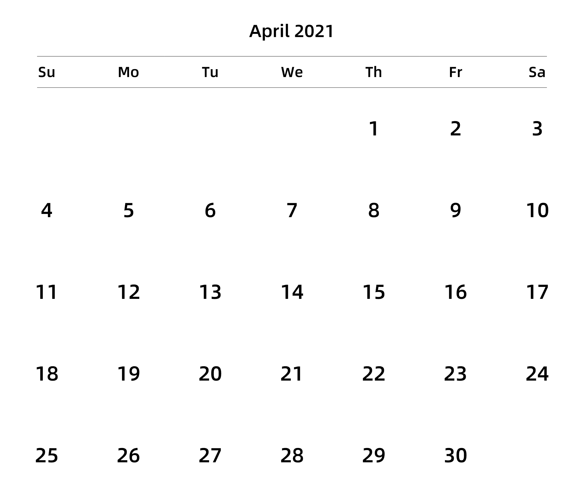 英文版 周日开始 带节假日调休安排