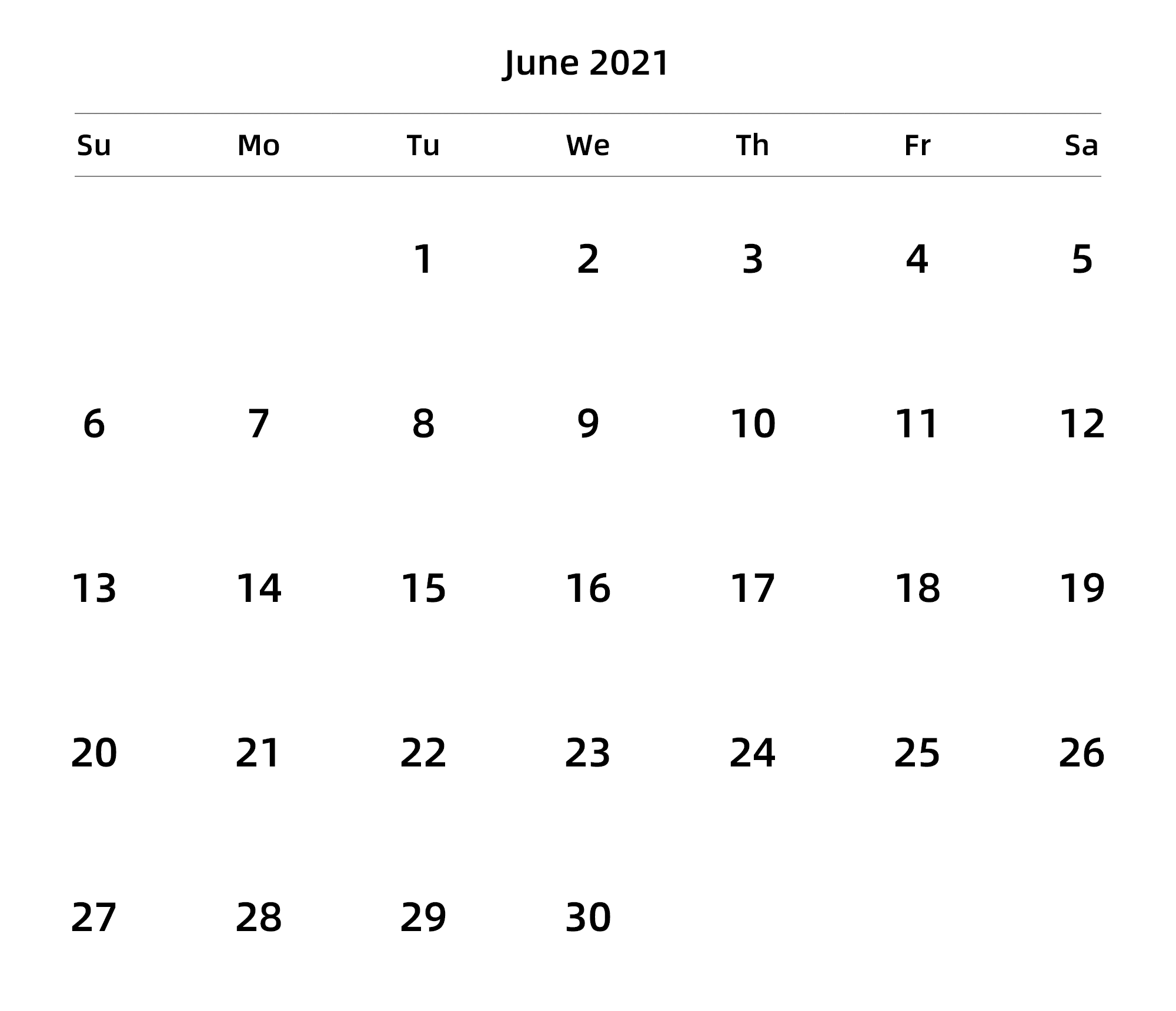 英文版 周日开始