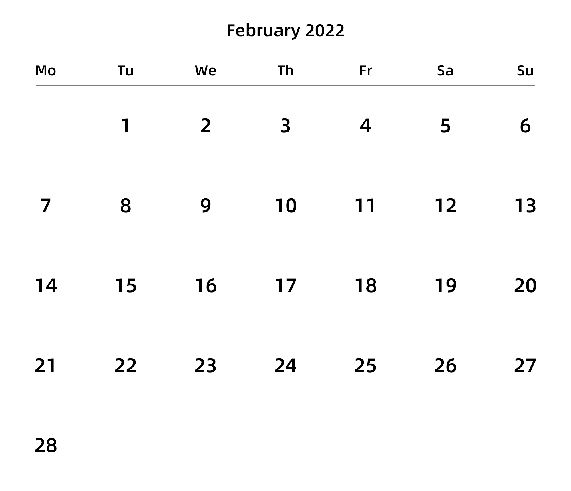 英文版 周一开始 带节假日调休安排