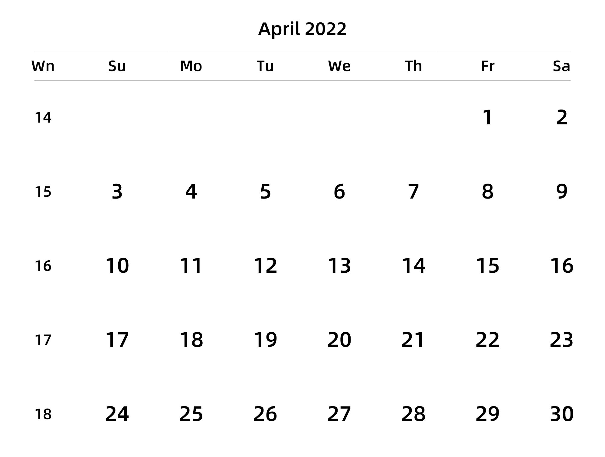 英文版 周日开始 带周数 带节假日调休安排