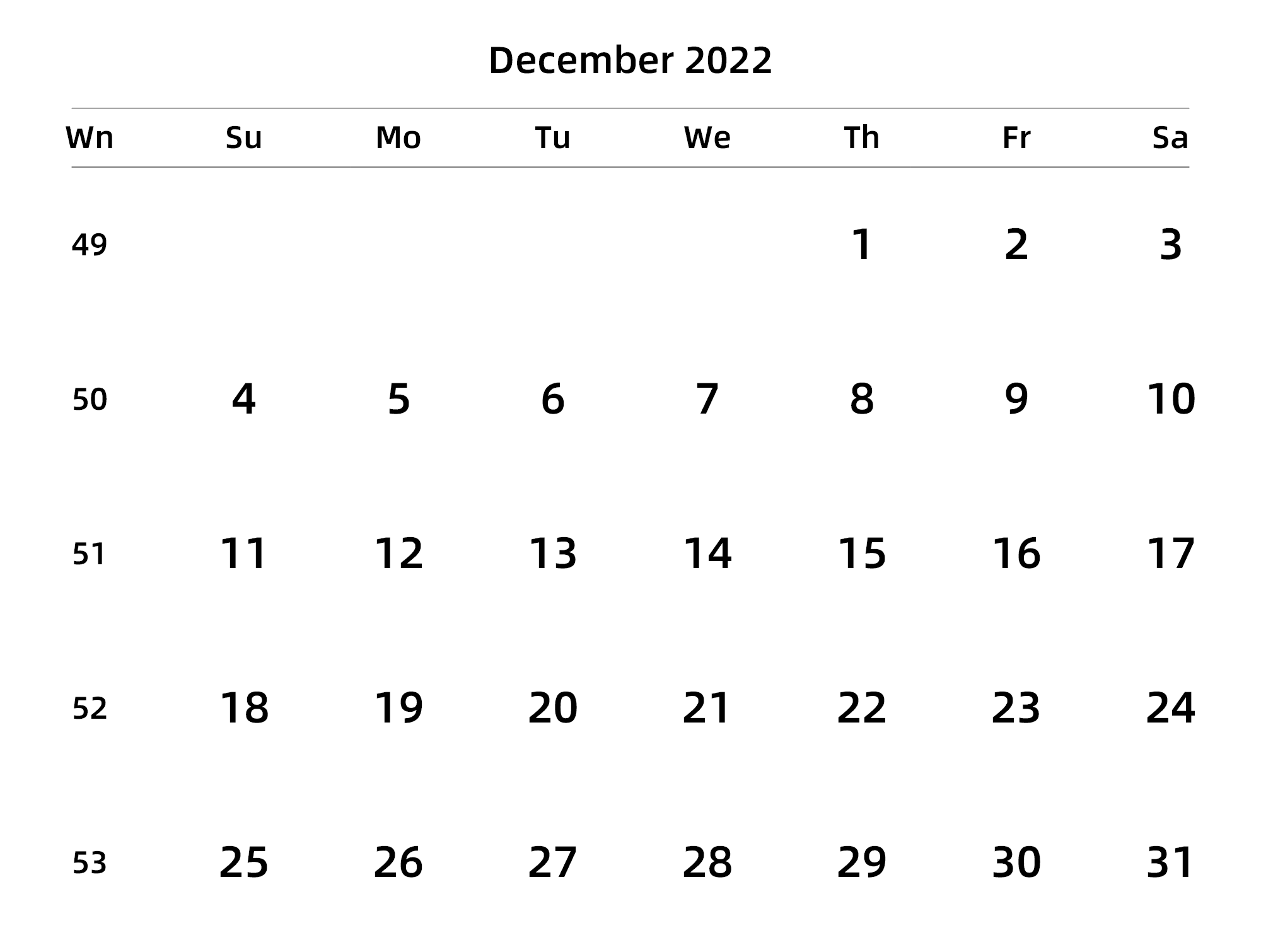 英文版 周日开始 带周数 带节假日调休安排