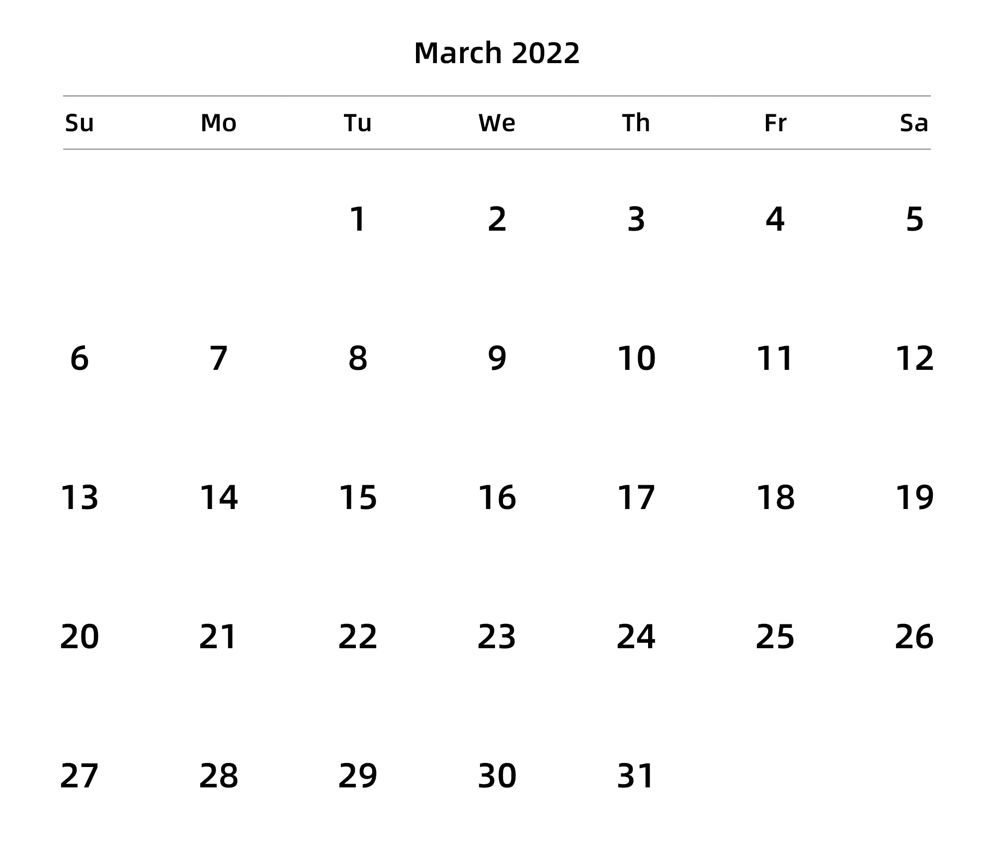 英文版 周日开始 带节假日调休安排