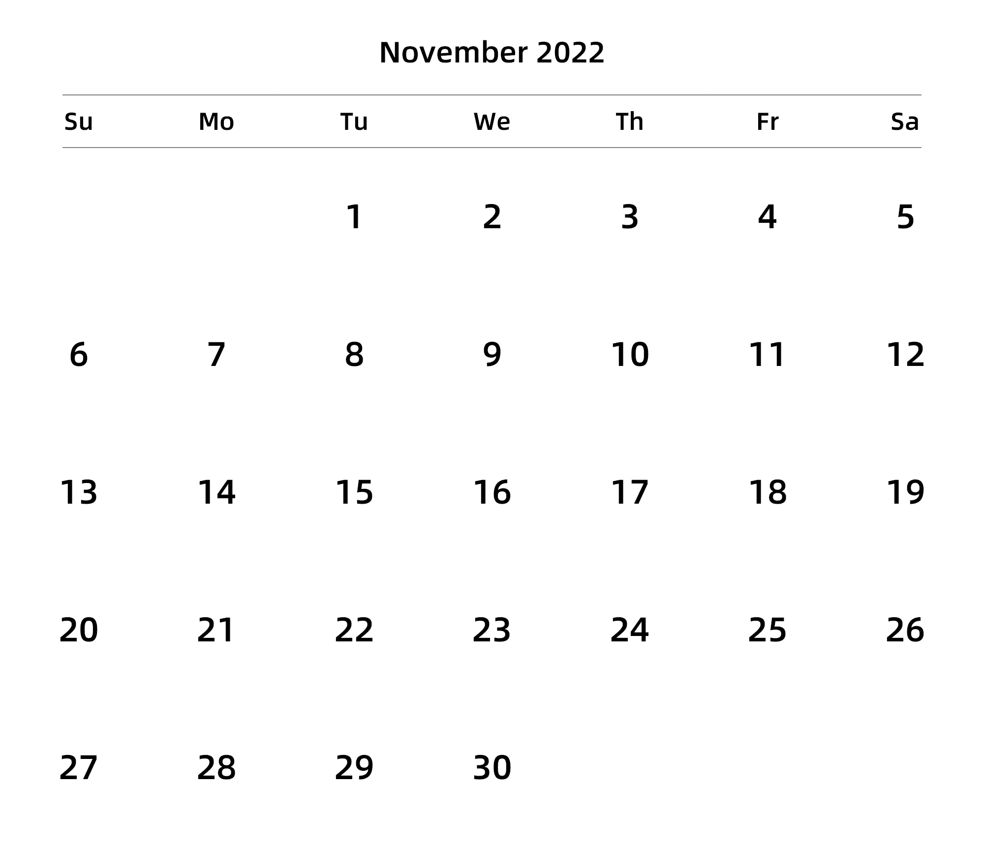 英文版 周日开始