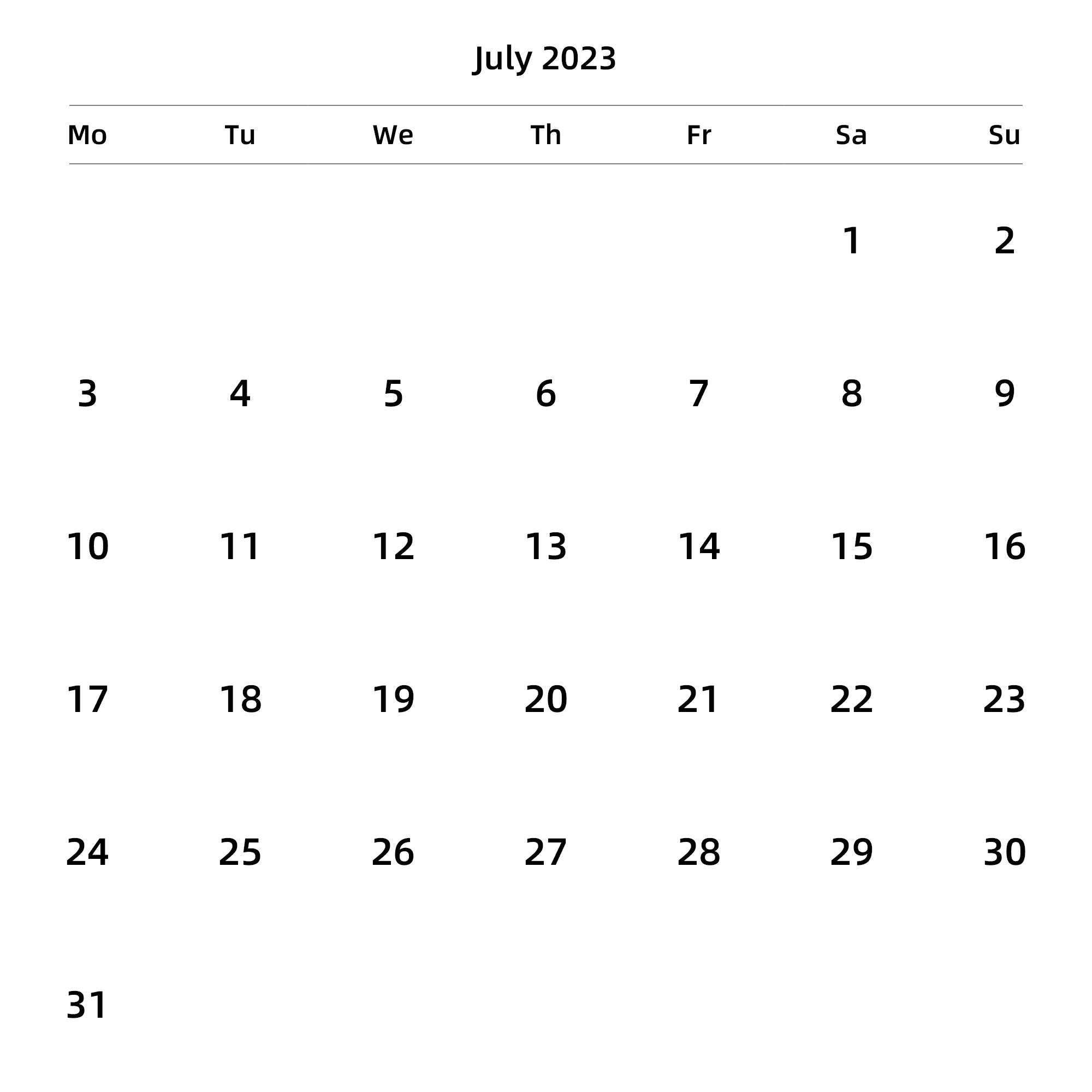 英文版 周一开始 带节假日调休安排