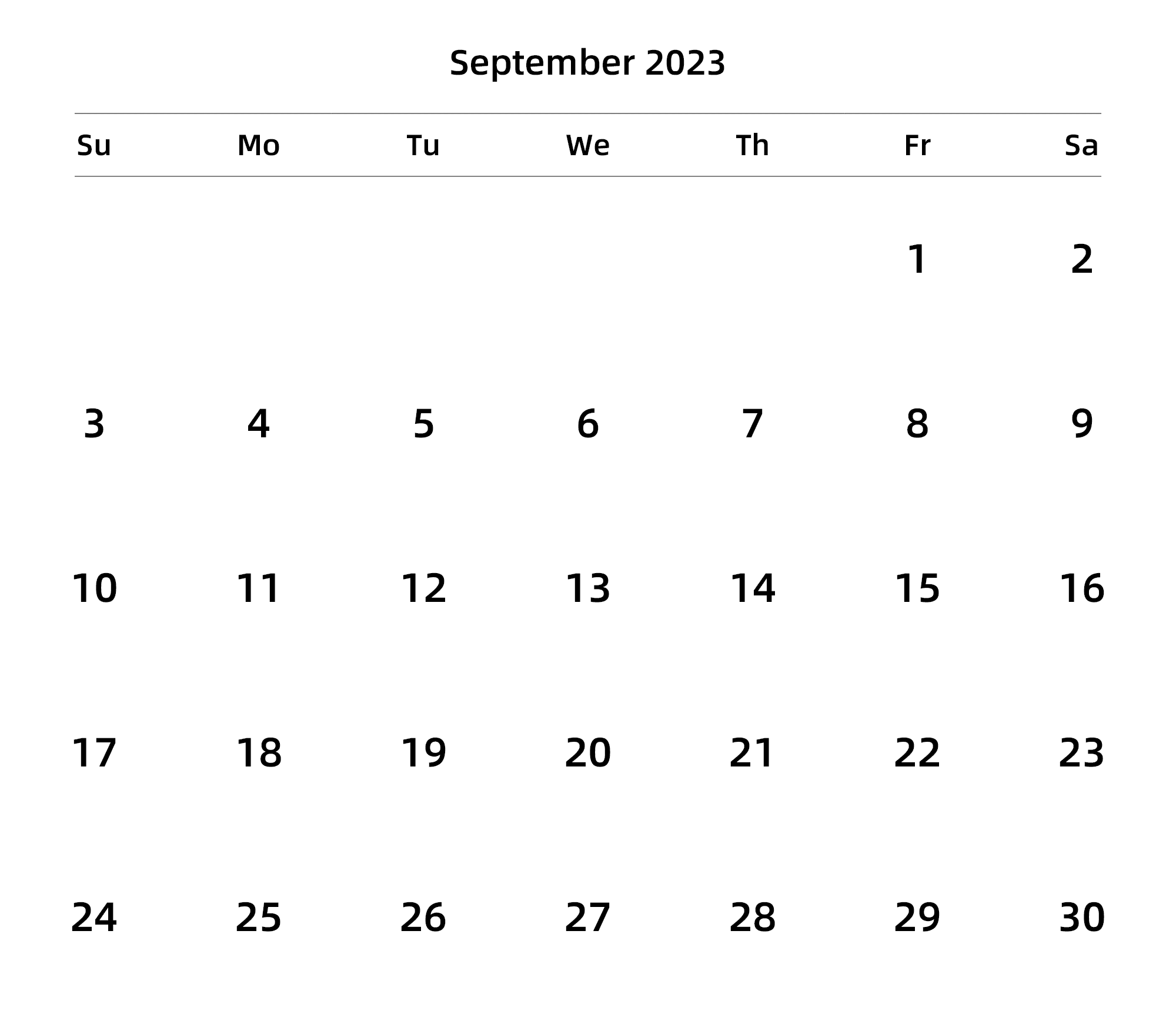 英文版 周日开始 带节假日调休安排