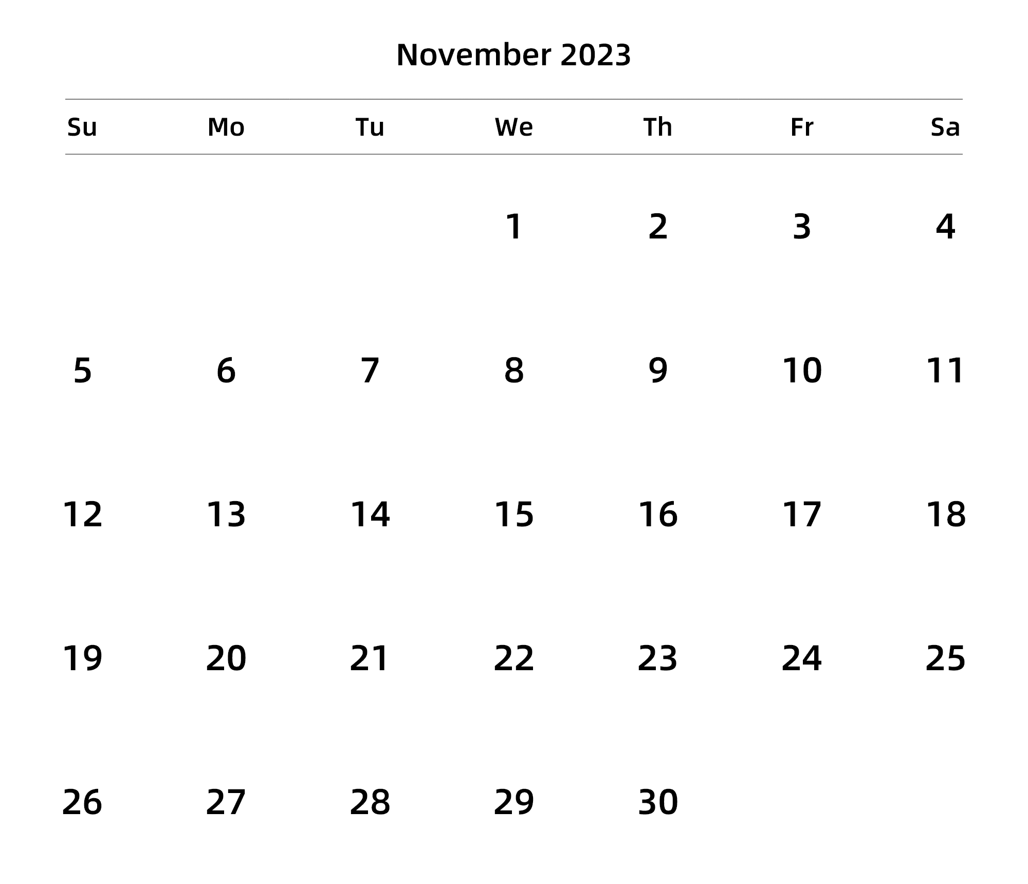 英文版 周日开始 带节假日调休安排