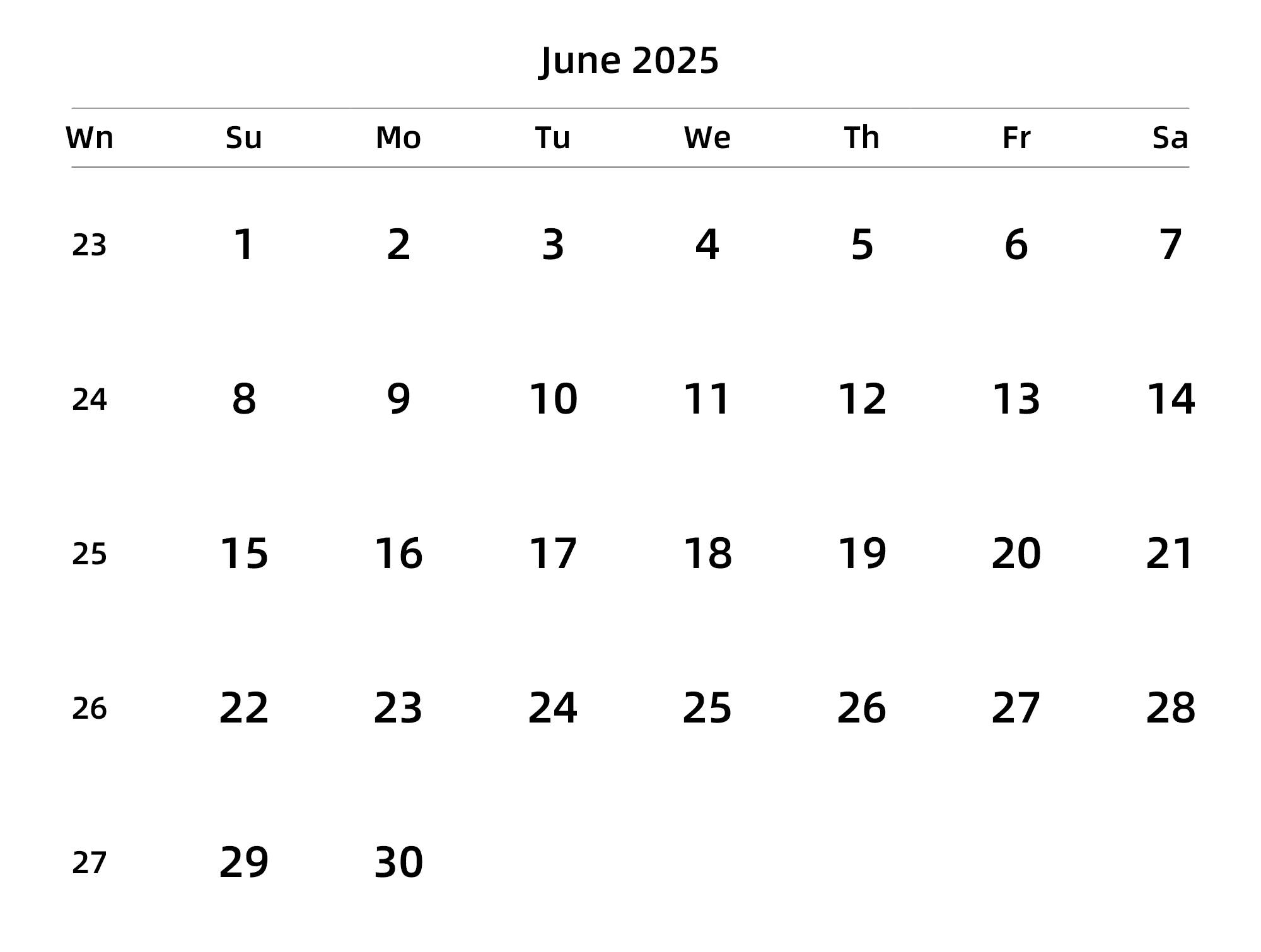 英文版 周日开始 带周数 带节假日调休安排