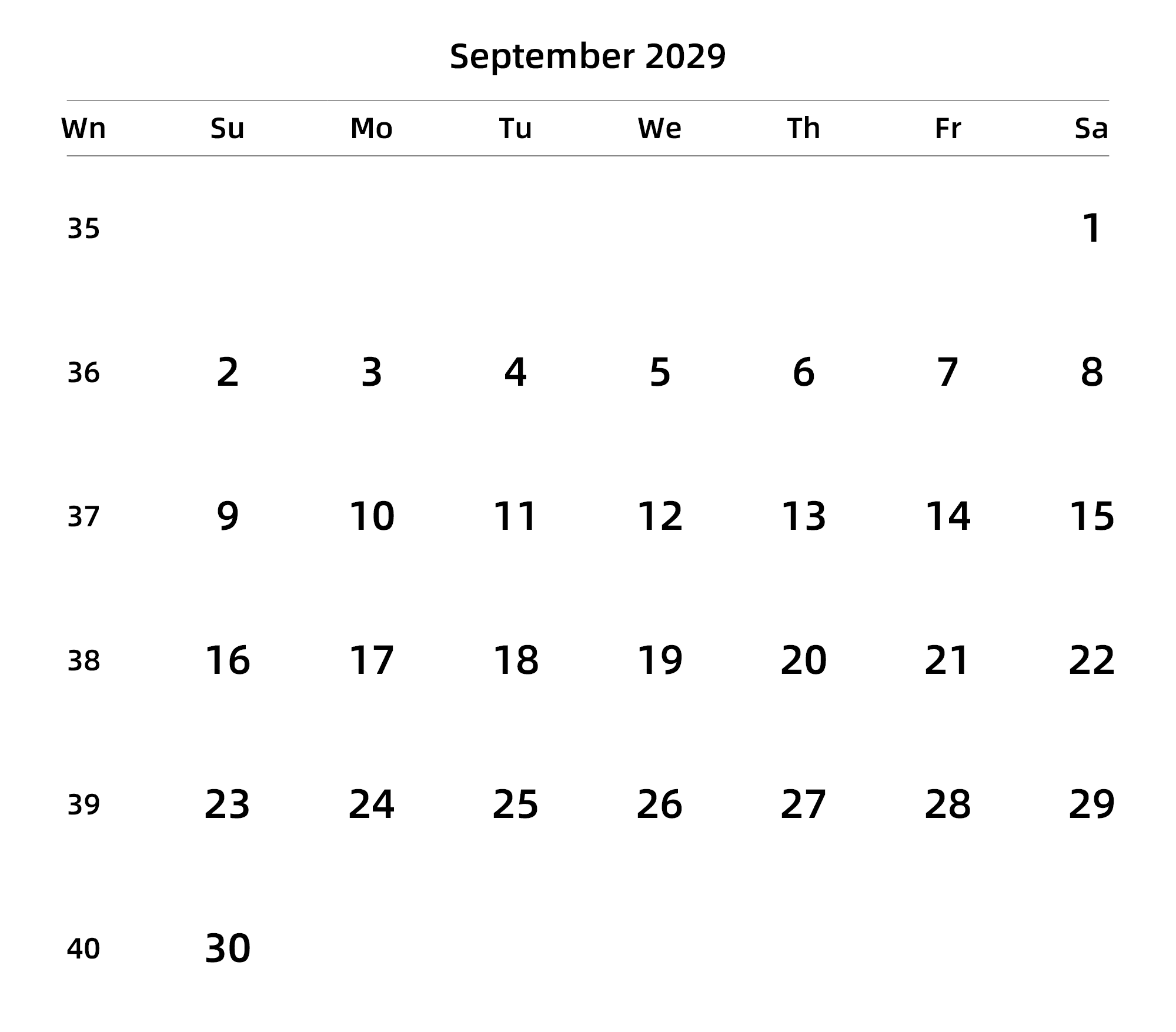 英文版 周日开始 带周数 带节假日调休安排