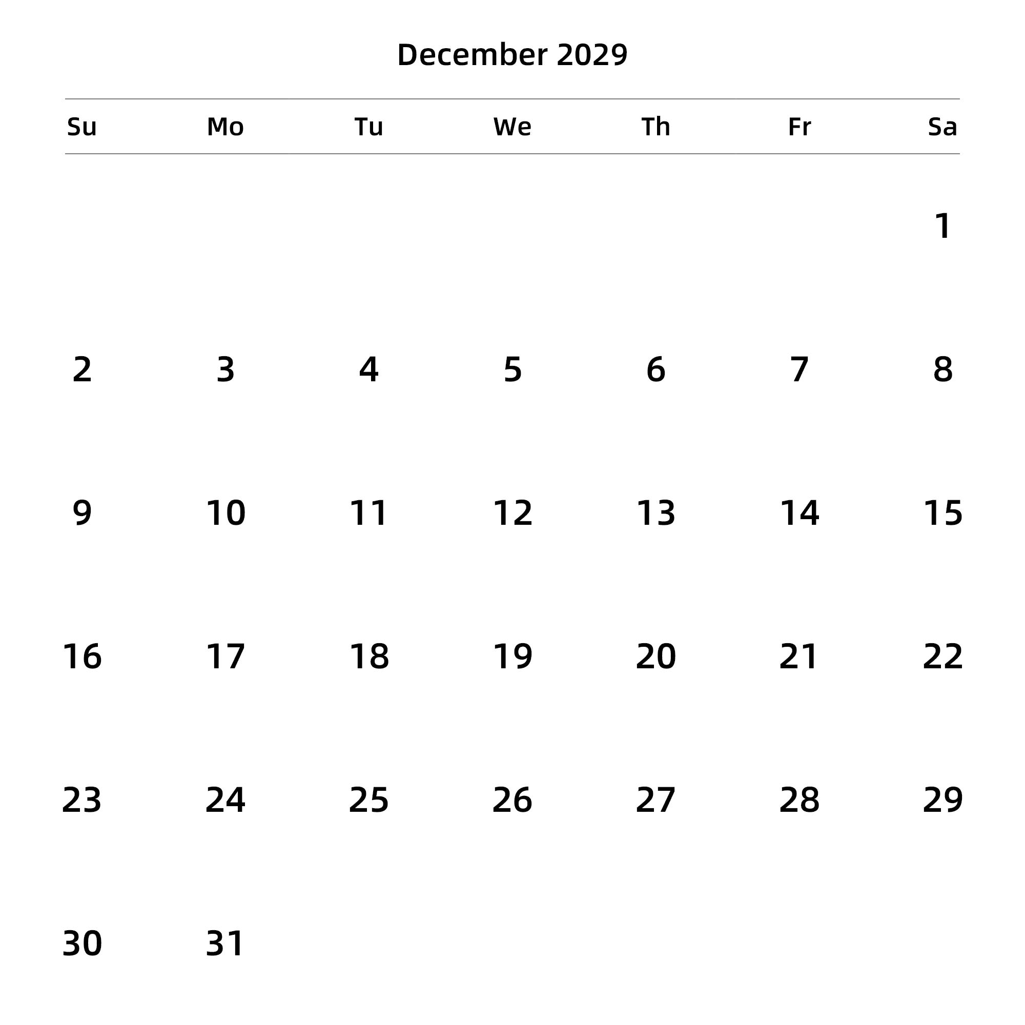 英文版 周日开始 带节假日调休安排
