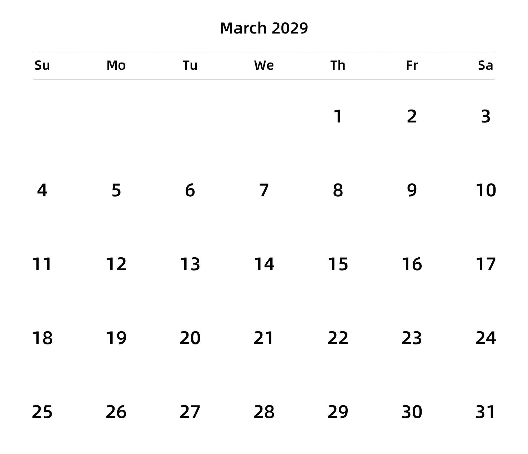 英文版 周日开始