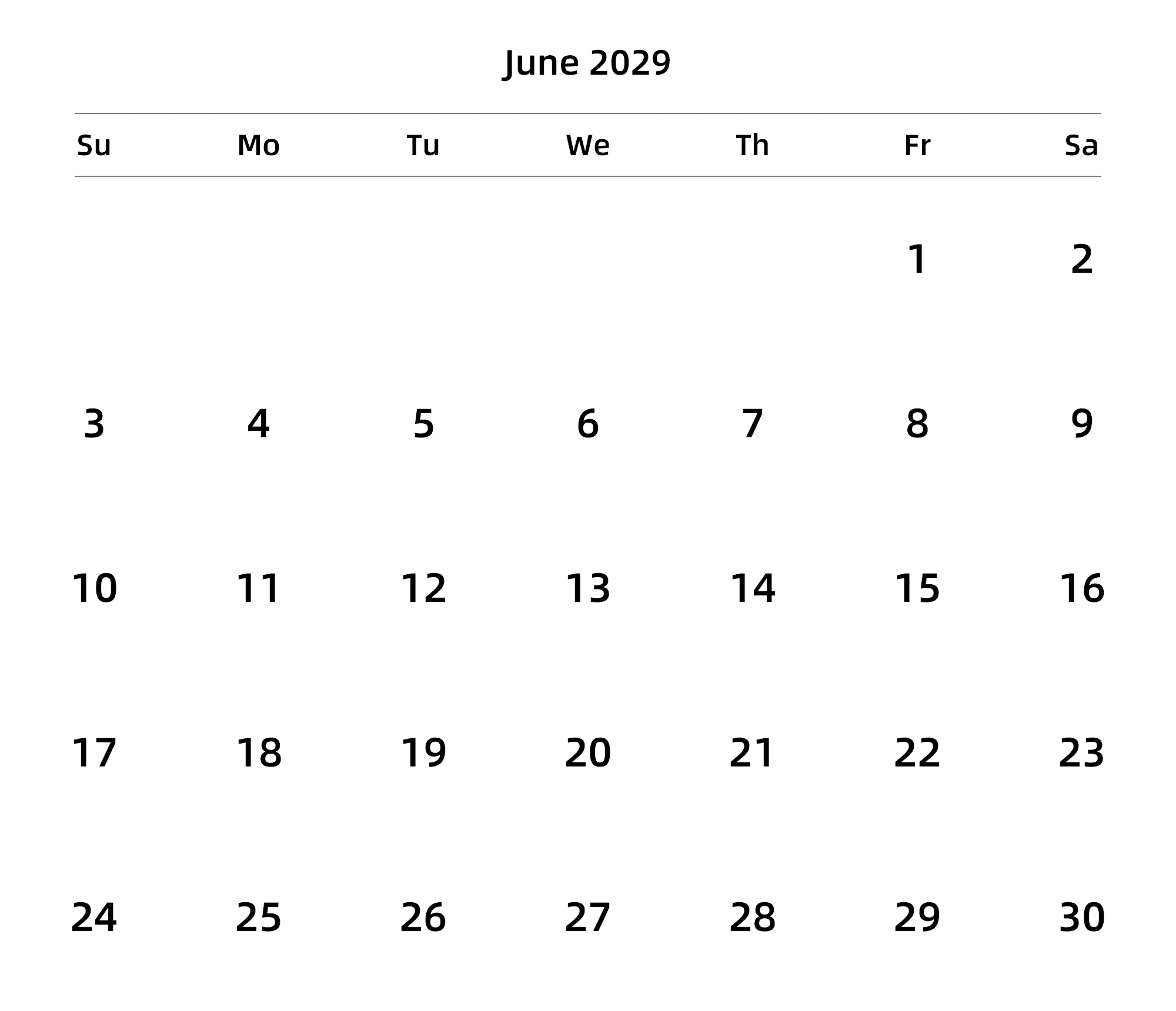 英文版 周日开始