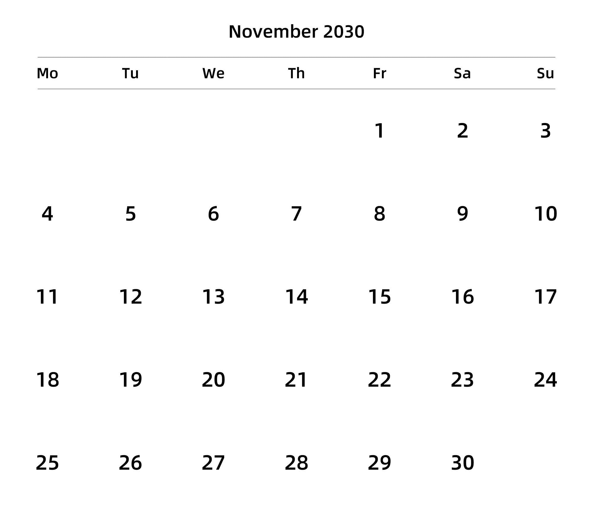 英文版 周一开始 带节假日调休安排