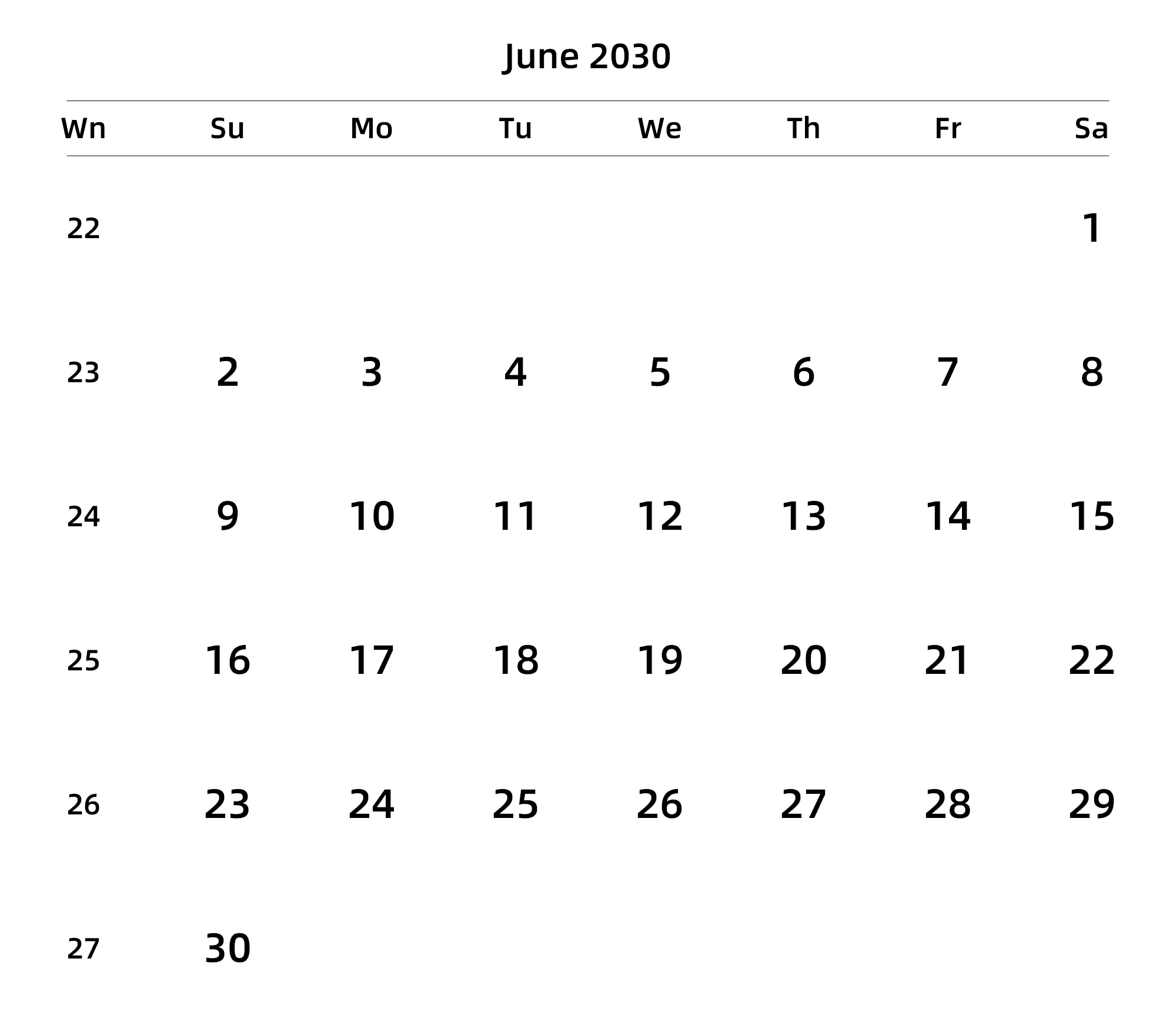 英文版 周日开始 带周数 带节假日调休安排