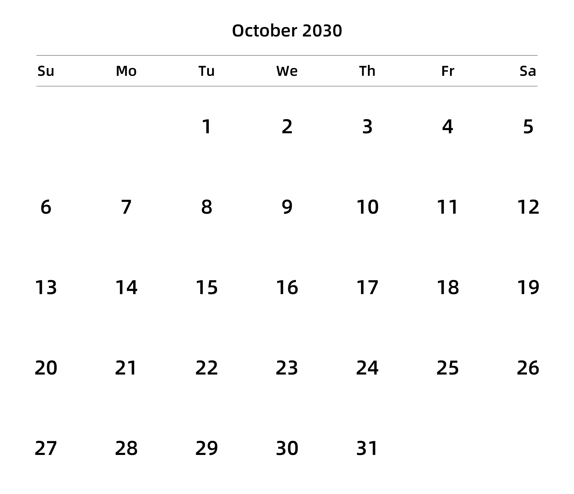 英文版 周日开始 带节假日调休安排